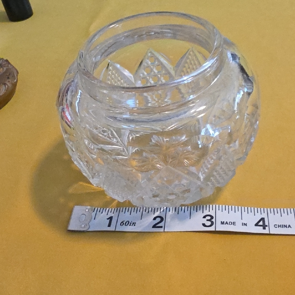 Antique Art Nouveau Glass Hair Receiver - Vanity Dresser Jar - Picture 8 of 14